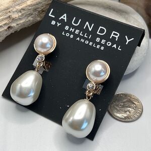 Earrings Laundry by Shelli Segal $18 ea / 3 for $30 Gold & Faux Pearl